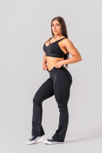 Штаны Nebbia Bubble Butt Flared Pants 2.0 POWER LIFT Black 308