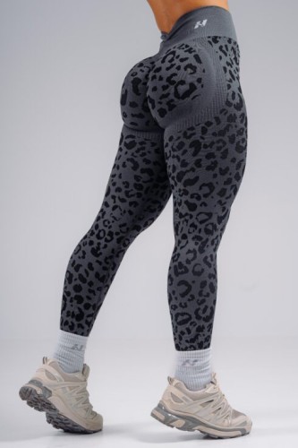 Леггинсы Nebbia Push-Up Compression Leopard Leggings PRIMAL Black Leopard 849