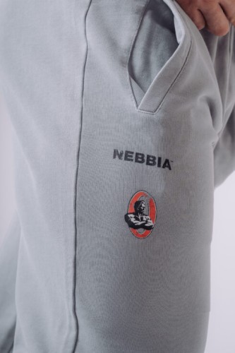 Штани NEBBIA x Olympia Classic Sweatpants Light Grey 955