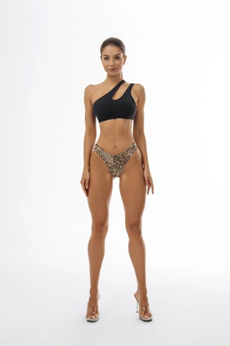 Купальные трусики Nebbia RIO GRANDE bikini bottom Leopard Brown 752
