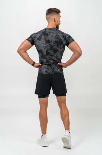 Футболка Nebbia Camouflage Compression T-shirt Function Black 340