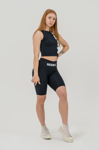 Топ Nebbia Tank top SNATCHED Black 627