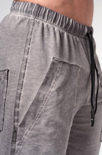 Штани Nebbia Washed-off Gym Sweatpants NO SHORTCUTS Light Grey 372