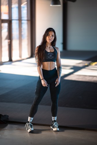 Леггинсы Nebbia Washed High Waisted Leggings GYM WARRIOR Black 776