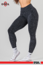 Леггинсы Nebbia Washed High Waisted Leggings GYM WARRIOR Black 776