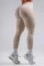 Леггинсы Nebbia Push-Up Compression Leopard Leggings PRIMAL Cream Leopard 849
