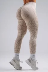 Леггинсы Nebbia Push-Up Compression Leopard Leggings PRIMAL Cream Leopard 849