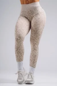 Леггинсы Nebbia Push-Up Compression Leopard Leggings PRIMAL Cream Leopard 849