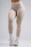 Леггинсы Nebbia Push-Up Compression Leopard Leggings PRIMAL Cream Leopard 849