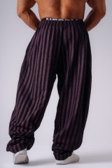 Штани NEBBIA x Olympia Pinstripe Sweatpants Black/Purple 956