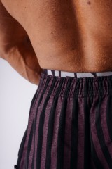 Штаны NEBBIA x Olympia Pinstripe Sweatpants Black/Purple 956
