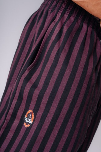 Штани NEBBIA x Olympia Pinstripe Sweatpants Black/Purple 956