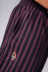 Штаны NEBBIA x Olympia Pinstripe Sweatpants Black/Purple 956