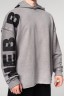 Худи Nebbia Washed-off Oversized Pullover Hoodie NO BS Light Grey 371