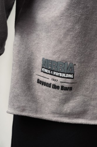 Худи Nebbia Washed-off Oversized Pullover Hoodie NO BS Light Grey 371