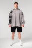 Худи Nebbia Washed-off Oversized Pullover Hoodie NO BS Light Grey 371