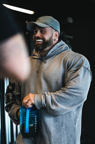 Худи Nebbia Washed-off Oversized Pullover Hoodie NO BS Light Grey 371