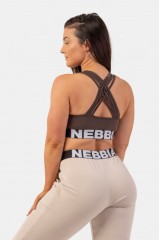 ТОП MEDIUM IMPACT CROSS BACK SPORTS BRA BROWN 410