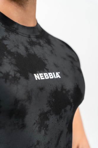 Футболка Nebbia Camouflage Compression T-shirt Maximum Black 338