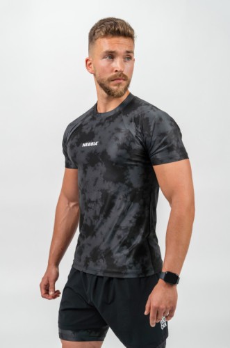 Футболка Nebbia Camouflage Compression T-shirt Maximum Black 338