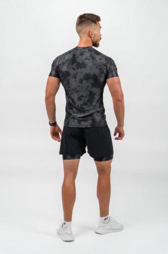 Футболка Nebbia Camouflage Compression T-shirt Maximum Black 338
