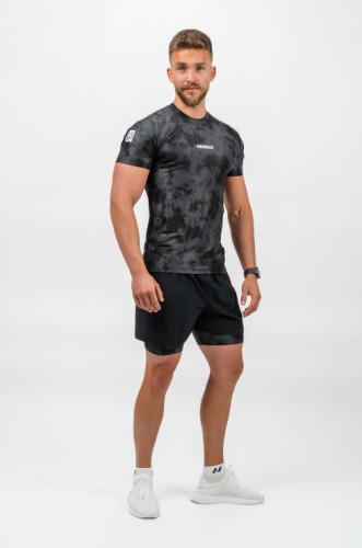 Футболка Nebbia Camouflage Compression T-shirt Maximum Black 338