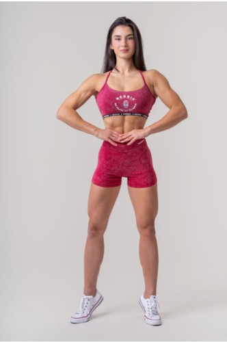 Шорти Nebbia Washed High Waisted Leggings Shorts HERITAGE Red 780