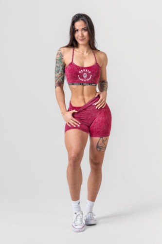 Шорти Nebbia Washed High Waisted Leggings Shorts HERITAGE Red 780