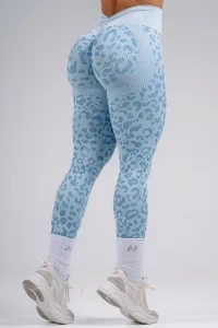 Леггинсы Nebbia Push-Up Compression Leopard Leggings PRIMAL Blue Leopard 849