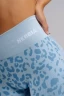 Леггинсы Nebbia Push-Up Compression Leopard Leggings PRIMAL Blue Leopard 849
