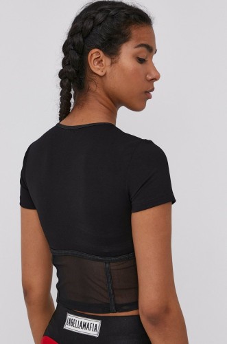 Топ Labellamafia CROPPED Black Night Black Tule 21315