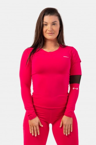 ЛОНГСЛИВ LONG SLEEVE SMART POCKET SPORTY TOP PINK 418