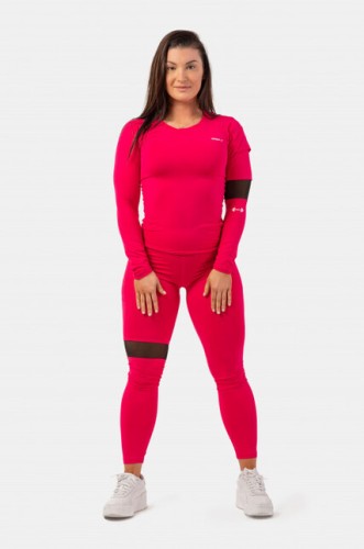 ЛОНГСЛИВ LONG SLEEVE SMART POCKET SPORTY TOP PINK 418
