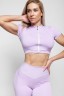 ТОП LILAC TOP WITH SLEEVES AND ZIPER IN FRONT