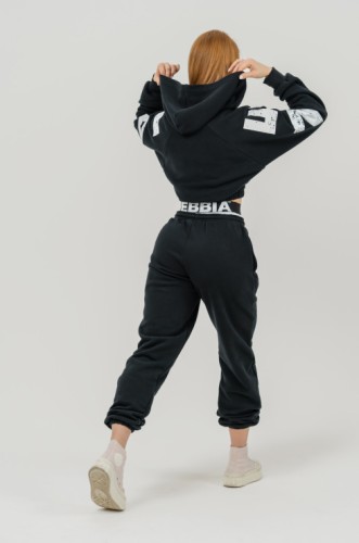 Худи Nebbia Training cropped hoodie Black 619