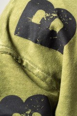 Худи Nebbia Washed-off Oversized Pullover Hoodie NO BS Green 371