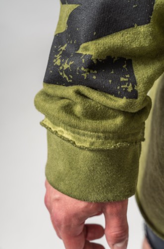 Худи Nebbia Washed-off Oversized Pullover Hoodie NO BS Green 371