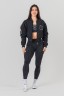 Бомбер Nebbia Washed Bomber Jacket with Contrast Lining LEGEND Black 784