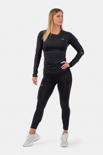 ЛОНГСЛИВ LONG SLEEVE SMART POCKET SPORTY TOP BLACK 418