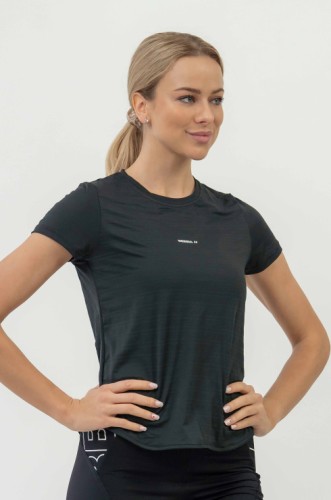 Футболка FIT Activewear T-shirt “Airy” with Reflective Logo Black 438