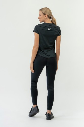 Футболка FIT Activewear T-shirt “Airy” with Reflective Logo Black 438