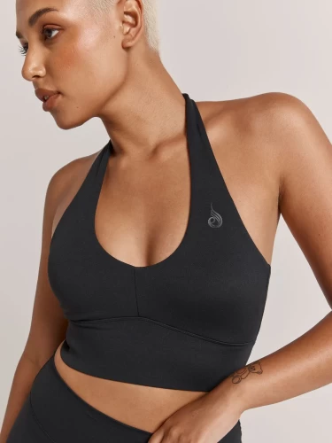 Топ Ryderwear NKD Arch Halter Sports Bra - Black