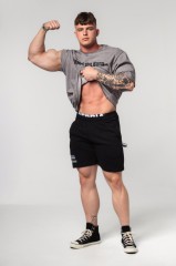Футболка Nebbia Washed-off Heavyweight Cotton Oversized T-shirt GRIND Light Grey 370