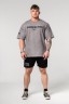 Футболка Nebbia Washed-off Heavyweight Cotton Oversized T-shirt GRIND Light Grey 370