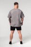 Футболка Nebbia Washed-off Heavyweight Cotton Oversized T-shirt GRIND Light Grey 370
