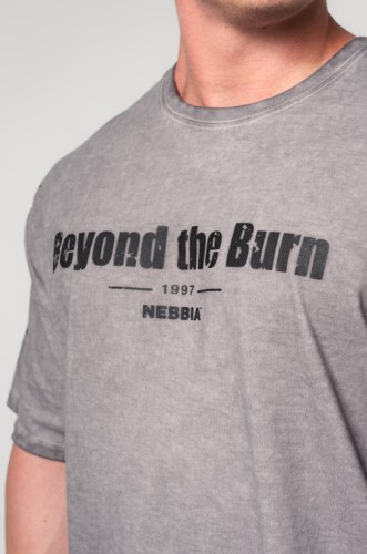 Футболка Nebbia Washed-off Heavyweight Cotton Oversized T-shirt GRIND Light Grey 370