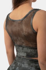 ТОП ECO CAMO GREEN MESH SPORTS BRA “BREATHE” 411