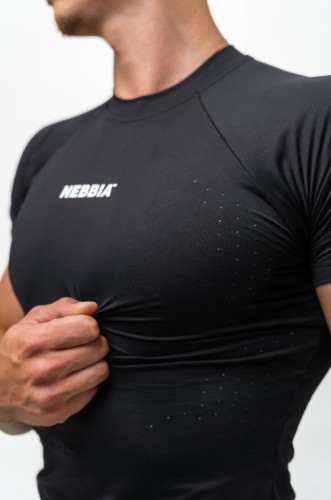 Футболка Nebbia Workout Compression T-shirt Endurance Black 339