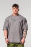 Футболка Nebbia Washed-off Oversized Heavyweight Cotton T-shirt NO SHORTCUTS Light Grey 369
