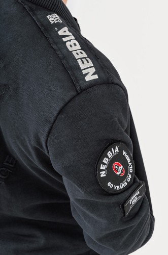 Бомбер Nebbia Washed Men's Bomber Jacket LEGEND Black 794